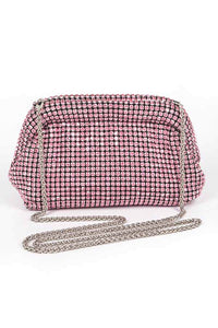 Thumbnail for Oversize Rhinestone Convertible Soft Clutch Bag