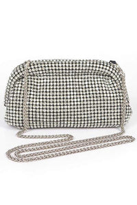 Thumbnail for Oversize Rhinestone Convertible Soft Clutch Bag