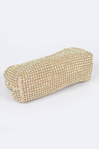 Thumbnail for Oversize Rhinestone Convertible Soft Clutch Bag