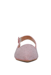 Thumbnail for Jarisa Rhinestones Embellished Slingback Mules