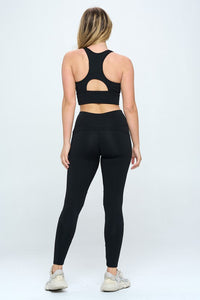 Thumbnail for Two Piece Activewear Set with Cut-Out Detail