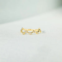 Thumbnail for 18K Gold-Plated 925 Sterling Silver Zircon Ring