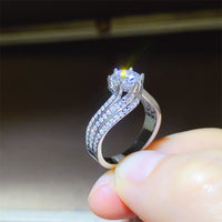 Thumbnail for 1 Carat Moissanite 925 Sterling Silver Ring