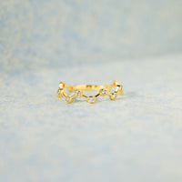 Thumbnail for 18K Gold-Plated 925 Sterling Silver Zircon Ring