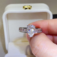 Thumbnail for 3 Carat Moissanite 925 Sterling Silver Ring