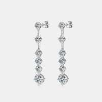 Thumbnail for 4 Carat Moissanite 925 Sterling Silver Earrings