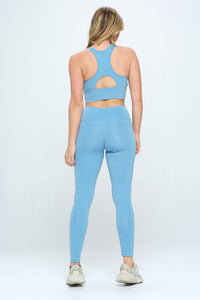 Thumbnail for Two Piece Activewear Set with Cut-Out Detail