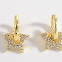 Thumbnail for 925 Sterling Silver Zircon Star Earrings