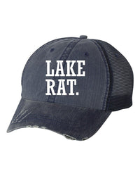 Thumbnail for Lake Rat Embroidered Trucker Hat