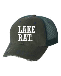 Thumbnail for Lake Rat Embroidered Trucker Hat