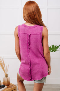 Thumbnail for A Few of My Favorite Things Round Neck Tank in Fuchsia