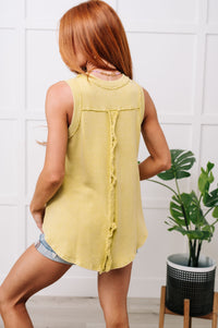 Thumbnail for A Few of My Favorite Things Round Neck Tank in Lime