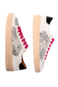 Thumbnail for Another Round Sneakers in Silver Sequins