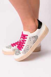 Thumbnail for Another Round Sneakers in Silver Sequins