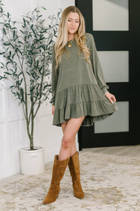 Thumbnail for Autumn Breeze Long Sleeve Knit Dress