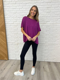 Thumbnail for Basically Flowing Dolman Sleeve Top in Lt Plum