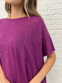 Thumbnail for Basically Flowing Dolman Sleeve Top in Lt Plum