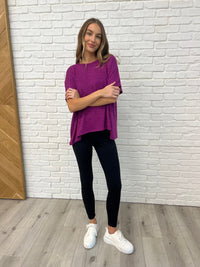Thumbnail for Basically Flowing Dolman Sleeve Top in Lt Plum