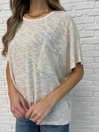 Thumbnail for Basically Flowing Dolman Sleeve Top in Sand Beige
