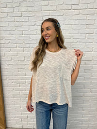Thumbnail for Basically Flowing Dolman Sleeve Top in Sand Beige
