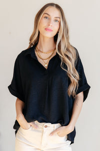 Thumbnail for Because I Said So Dolman Sleeve Top in Black
