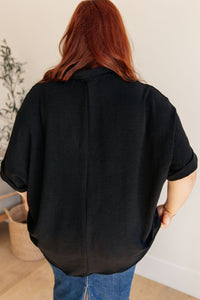 Thumbnail for Because I Said So Dolman Sleeve Top in Black
