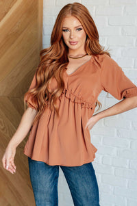 Thumbnail for Better Than Ever Ruffle Detail Blouse