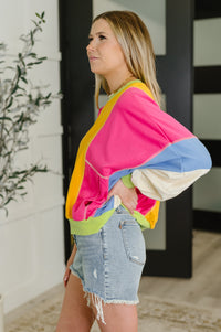 Thumbnail for Blockbuster Color Block Pullover in Bright