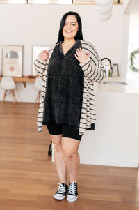 Thumbnail for Borrowed Time Mineral Wash V-Neck Dress