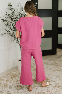 Thumbnail for Can't Quit You Cropped Flair Bottoms in Magenta