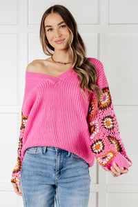 Thumbnail for Can't Stop this Feeling V-Neck Knit Sweater