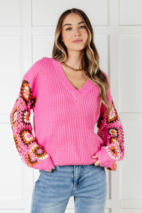 Thumbnail for Can't Stop this Feeling V-Neck Knit Sweater