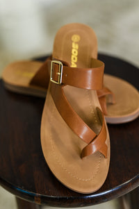 Thumbnail for Canyon Walk Slip on Sandals in Storm Tan