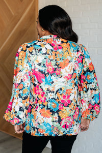 Thumbnail for Carry Me Away Floral Peplum Blouse