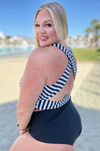 Thumbnail for Cayman Islands Striped Swim Top