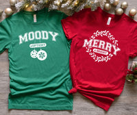 Thumbnail for Matching Merry and Moody Graphic Tee