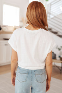 Thumbnail for Clearly Classic Short Sleeve Top in White