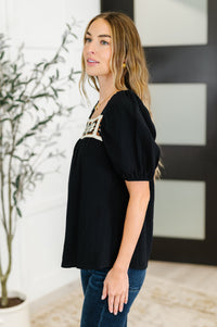 Thumbnail for Craft Night Crochet Detail Top