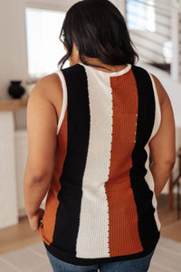 Thumbnail for Decidedly Undecided Knit Striped Tank