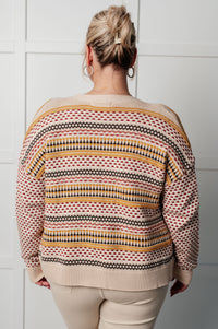 Thumbnail for Effortless Elements Striped Cardigan