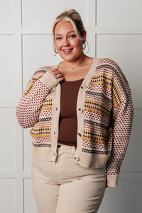 Thumbnail for Effortless Elements Striped Cardigan