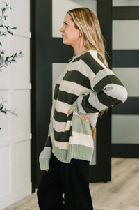 Thumbnail for Fall Into Us Color Block Knit Pullover