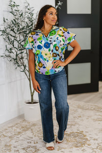 Thumbnail for Fielding Questions Floral Top