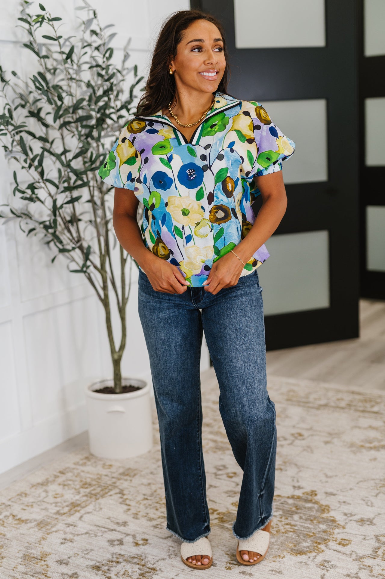 Fielding Questions Floral Top