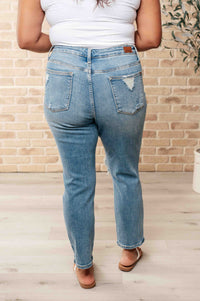 Thumbnail for Frankie High Waist Distressed Boyfriend Jeans