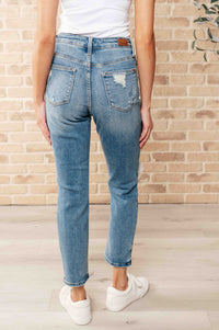 Thumbnail for Frankie High Waist Distressed Boyfriend Jeans