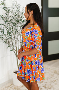 Thumbnail for Frock Star V-Neck Skort Dress