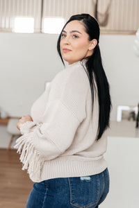 Thumbnail for Handle It All Fringe Detail Sweater