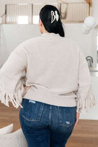 Thumbnail for Handle It All Fringe Detail Sweater