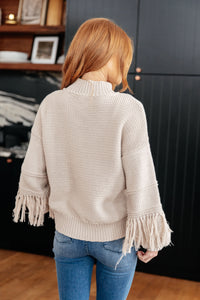 Thumbnail for Handle It All Fringe Detail Sweater